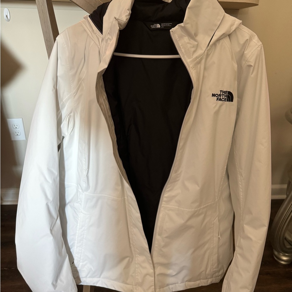 North Face rain coat size large
